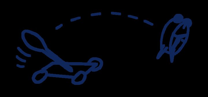 Odręczny rysynek budzika wystrzelonego z katapulty